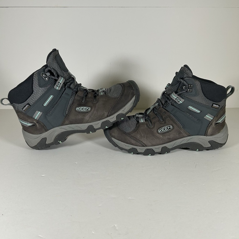 KEEN Womens Steens Mid Gray Hiking Boots Outdoors Size 9 (4504609) - Picture 7 of 16